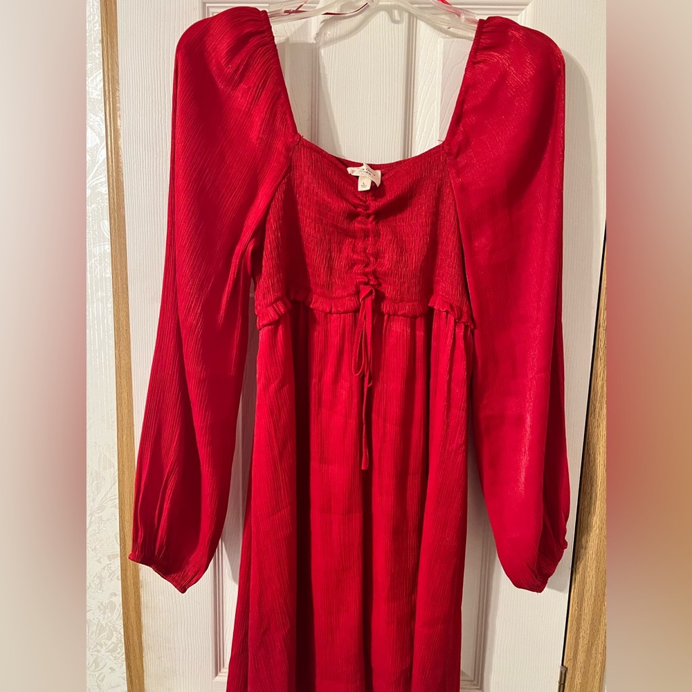 Vibrant red Maternity dress